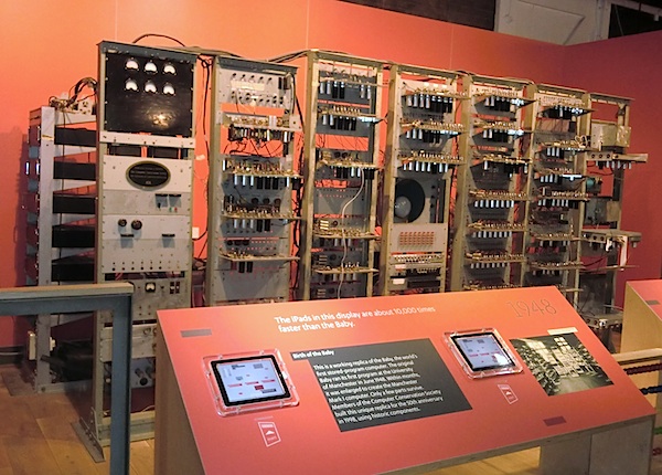 The Baby: Possibly the first programmable computer, on display at MOSI