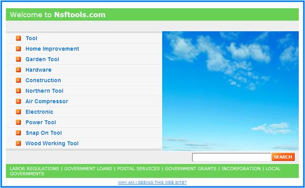 Screenshot of nsftools.com Expired Page